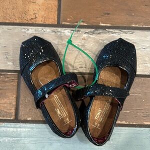 Tom’s Black Glitter Maryjane style shoes